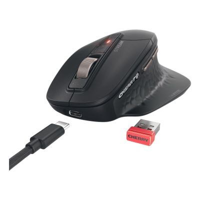 5. CHERRY Stream desktop ultimate keyboard Mouse included Home/Office USB + RF Wireless + Bluetooth QWERTZ German Black