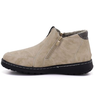 3. Comfortable beige women's ankle boots Potocki 25-90349