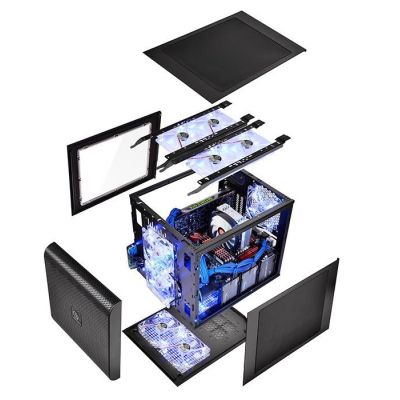 16. Thermaltake Core V21 CA-1D5-00S1WN-00 Case (Micro ATX, Mini ITX; Black)