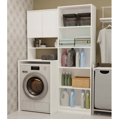 12. POLA MULTI WHITE WASHING MACHINE CABINET