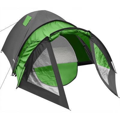 41. 4-PERSON COOL BLACK-GREEN ENERO CAMP TENT