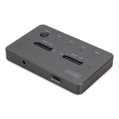 4. Digitus NVMe Cloning Station USB3.1 Gen2 Type-C NVMe M.2 SSD Enclosure