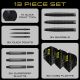 6. Harrows NX-90 Black Edition QP darts 90% steeltip