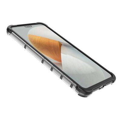 15. Honeycomb case armored cover with a gel frame for Vivo V23 5G transparent