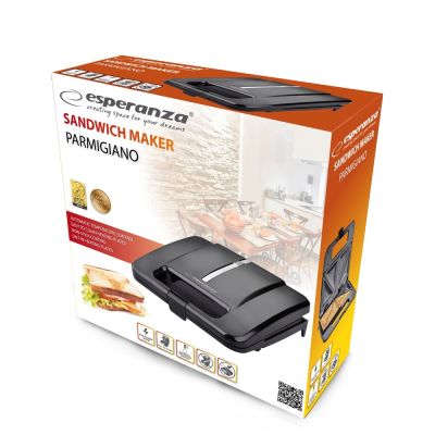 12. Esperanza PARMIGIANO EKT010 sandwich maker (1000W; black)