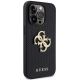 4. Guess Leather Perforated 4G Glitter Logo Case for iPhone 15 Pro - Black