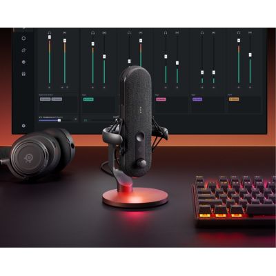 2. Steelseries ALIAS Black Microphone for PC
