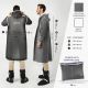 2. Perletti Women’s Waterproof Trench Coat, Grey, with Hood, Size M