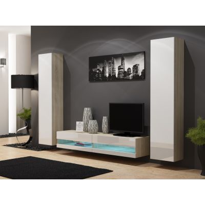3. TV cabinet VIGO NEW '180' 30/180/40 sonoma/white flat
