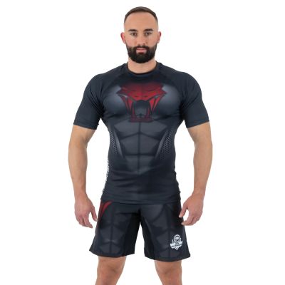 5. The "Snake" compression Rashguard shirt is made of DBX MORE DRY M material.