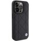 4. BMW Leather Quilted case for iPhone 15 Pro Max - black