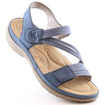 Comfortable Rieker W RKR587 blue sandals