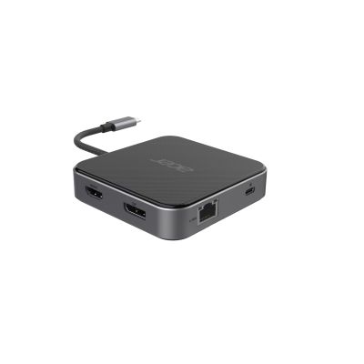 ACER 7in1 USB4 8k Multi Display Hub 1xHDMI/1xDP/2xUSB3.2/USB-C/RJ45/Audi