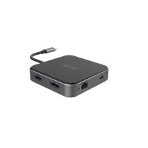 ACER 7in1 USB4 8k Multi Display Hub 1xHDMI/1xDP/2xUSB3.2/USB-C/RJ45/Audi