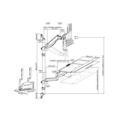 11. Equip 650170 Mount and Stand for All-in-One PCs/Workstations 8 kg Black 43.2 cm (17") 81.3 cm (32")