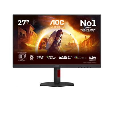 20. AOC Certified U27G4R 27" Fast IPS UHD, 16:9, 120 Hz, 1 ms, 3840 x 2160, 400 cd/m2, 2x HDMI, Black