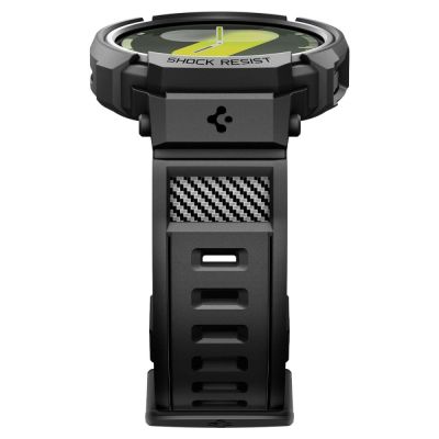 6. Spigen Rugged Armor Pro Strap for Samsung Galaxy Watch 8 44mm - Matte Black