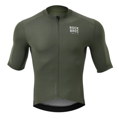 2. Rockbros 15220004002 ROAD TO SKY men's cycling jersey short sleeve S - green