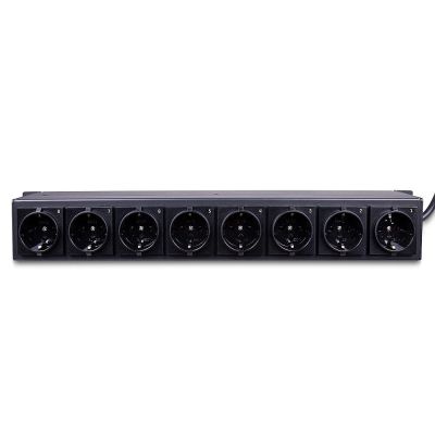 3. Lindy 73025 PDU power distributor, 8 x mains socket, 1.5U, Black