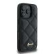 4. Guess Quilted Metal Logo iPhone 16 Pro Case - Black
