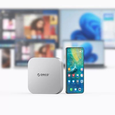 6. Orico MiniLink 9-in-1 Docking Station - Silver
