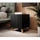 3. PAFOS bedside table 2 pcs. 45x40xH.51 black matt