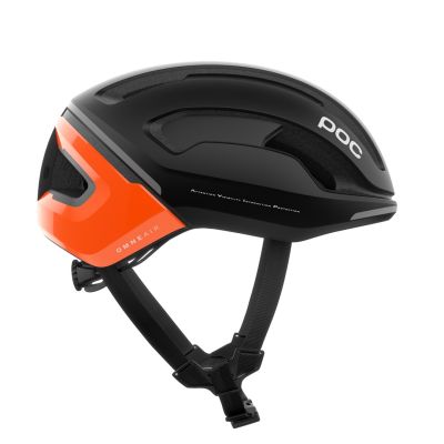 4. POC Omne Beacon MIPS road helmet - apatite navy/fluo orange matt size: s