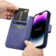 16. iCarer Wallet Case 2in1 Cover iPhone 14 Pro Anti-RFID Leather Flip Case Light Purple (WMI14220726-LP)