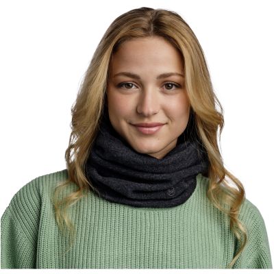 4. Buff Merino Fleece Neck Gaiter – black