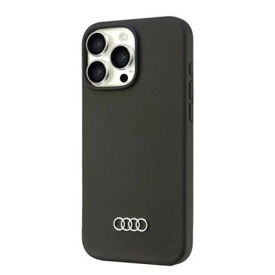3. Audi Silicone Case iPhone 16 Pro Max 6.9" black/black hardcase AU-LSRIP16PM-Q3/D1-BK