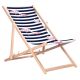 GREENBLUE CLASSIC BEECH DECK CHAIR FLAMINGO PRINT PATTERN GB183 FLAMINGO