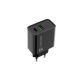 2. NATEC RIBERA USB-A + USB-C 20W POWER DELIVERY CHARGER BLACK NUC-2062