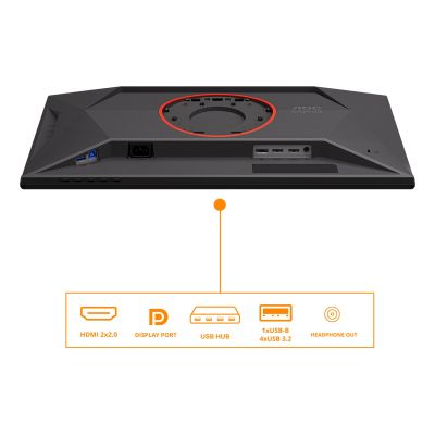 26. AOC G4 25G4KUR Computer Monitor 62.2 cm (24.5") 1920 x 1080 px Full HD LED Black, Red