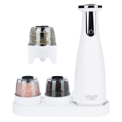 ADLER AD 4449w white spice grinder set