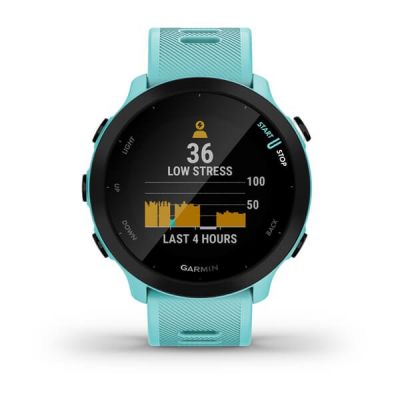 6. Garmin Forerunner 55 42mm Turquoise Watch