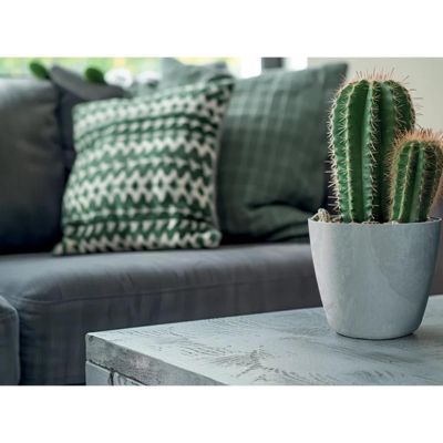 8. MATE CONCRETE EFFECT FLOWER POT 14CM ANTHRACITE