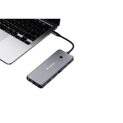 8. Verbatim CMH-14 USB Type-C Adapter 5000 Mbit/s Silver