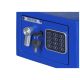 6. Yale Mini Electronic Safe Blue YSV mini blue basic safe