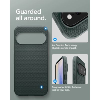 10. Spigen Liquid Air Mag MagSafe Case for Google Pixel 11 Pro XL - Dark Green