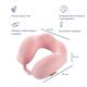 3. TRAVEL BLUE TRANQUILITY MEMORY FOAM TRAVEL PILLOW, PINK
