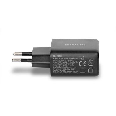 3. Lindy 73438 Mobile Device Charger Universal Black AC Fast Charging Internal