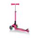 7. 3-wheel scooter Globber Foldable Lights Fuchsia Jr 437-110