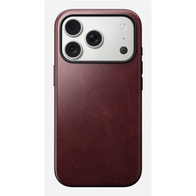 7. Nomad Modern Leather Case for 16 cm (6.3") mobile phone, Burgundy