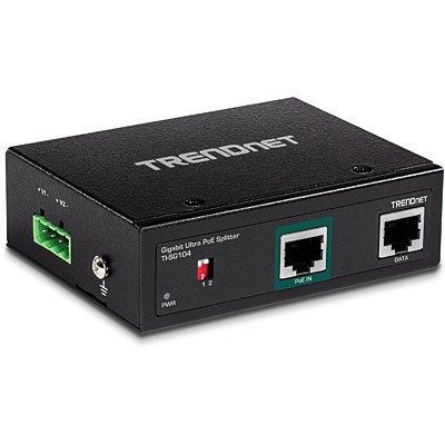 2. TRENDnet TI-SG104 - PoE Splitter (DIN Rail Mount) - 95 Watt - Output Connectors: 1