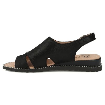 3. Women's black leather sandals Filippo DS4470