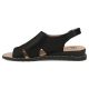 3. Women's black leather sandals Filippo DS4470