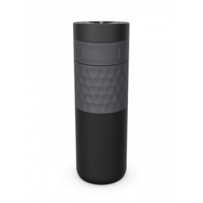 3. Kambukka Etna Grip Thermal Mug 500ml, Black Steel