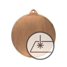 Medal with engraving on laminate