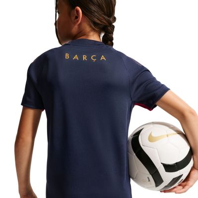 2. Nike FC Barcelona Strike Kids T-Shirt Navy Blue and Burgundy II3237 401