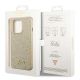 8. Guess Glitter Script Case for iPhone 14 Pro - Gold